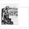 Political Cartoon of Uncle Sam Viewing Europe from Pedestal by Anonymous