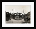 Arched Bridge Under Construction by Anonymous