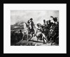 Napoleon with Soldiers on Battlefield by Anonymous