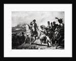 Napoleon with Soldiers on Battlefield by Anonymous