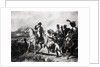 Napoleon with Soldiers on Battlefield by Anonymous