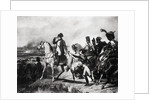 Napoleon with Soldiers on Battlefield by Anonymous