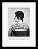 Woman W/Elaborate Tattoos - Woodcut by Anonymous