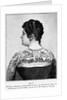 Woman W/Elaborate Tattoos - Woodcut by Anonymous