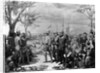 Painting of Native Americans Greeting Swedish Settlers by Christian Von Schneidau