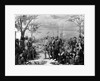 Painting of Native Americans Greeting Swedish Settlers by Christian Von Schneidau