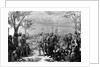 Painting of Native Americans Greeting Swedish Settlers by Christian Von Schneidau