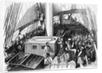 Illustration of Immigrants on Ship Deck by Anonymous