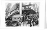 Illustration of Immigrants on Ship Deck by Anonymous