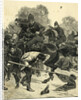 Mounted Police Tangle with Mob by Anonymous
