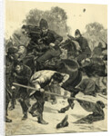 Mounted Police Tangle with Mob by Anonymous