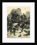Mounted Police Tangle with Mob by Anonymous