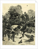 Mounted Police Tangle with Mob by Anonymous