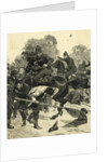Mounted Police Tangle with Mob by Anonymous
