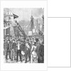 Illus/Labor Parade Passsing Over Bridge by Anonymous