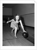 Young Woman Bowling by Anonymous