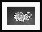 Spade Royal Flush on Poker Chips by Anonymous