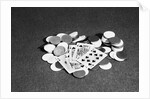 Spade Royal Flush on Poker Chips by Anonymous