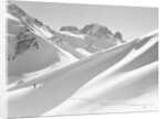 Lone Skier Shadowed by Mont Blanc