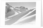 Lone Skier Shadowed by Mont Blanc