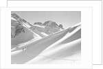 Lone Skier Shadowed by Mont Blanc