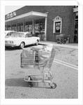Shopping Cart In Grocery Parking Lot by Anonymous