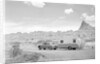 Automobile & Trailer On Badlands Highway by Anonymous