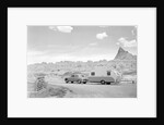 Automobile & Trailer On Badlands Highway by Anonymous