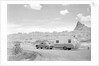 Automobile & Trailer On Badlands Highway by Anonymous