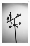 Golfer And Caddy Weather Vane by Anonymous