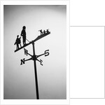 Golfer And Caddy Weather Vane by Anonymous