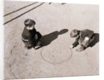 Boys Playing Marbles by Anonymous