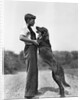 Teenage Boy with Irish Setter by Anonymous