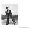 Teenage Boy with Irish Setter by Anonymous