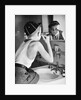 Boy Shaving at Mirror by Anonymous