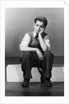 Boy in Dejected Pose by Corbis