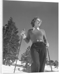 Woman Modelling Ski Clothing by Anonymous