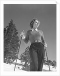 Woman Modelling Ski Clothing by Anonymous