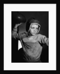 Boy Throwing a Football by Anonymous