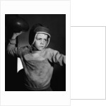 Boy Throwing a Football by Anonymous