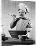 Boy Tasting His Cooking by Anonymous
