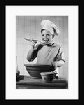 Boy Tasting His Cooking by Anonymous