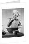 Boy Tasting His Cooking by Anonymous