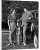 Couple Taking a Break from Tennis by Anonymous