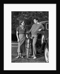 Couple Taking a Break from Tennis by Anonymous