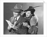 Couple Reading Letter by Anonymous
