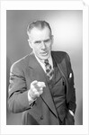 Businessman Pointing by Anonymous