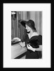 Young Woman At Bank Teller'S Window by Anonymous