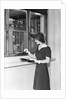 Woman At Bank Teller Window by Anonymous