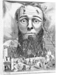 Woodcut Workmen Around Dreaming Man by Anonymous